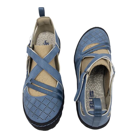 JBU by Jambu Denim Blue Mary Jane Round Toe Nicole Vegan Sandals 6.5 Women's - Picture 7 of 12